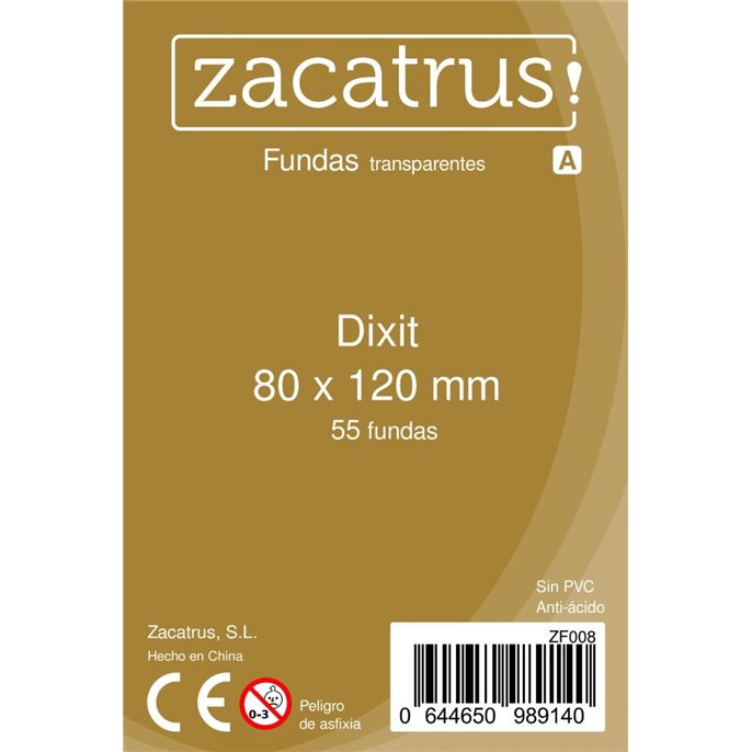 Protège-cartes : 80x120mm Zacatrus - Lot de 55