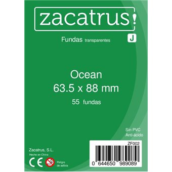 Protège-cartes : 63x88mm Zacatrus - Lot de 55