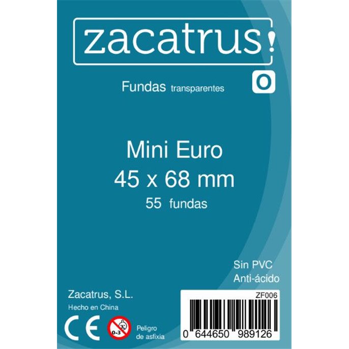 Protège-cartes : 45x68mm Zacatrus - Lot de 55