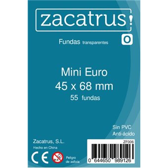 Protège-cartes : 45x68mm Zacatrus - Lot de 55