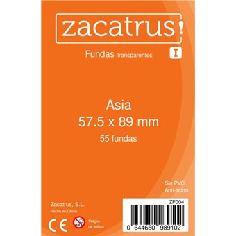 Protège-cartes : 57x89mm Zacatrus - Lot de 55