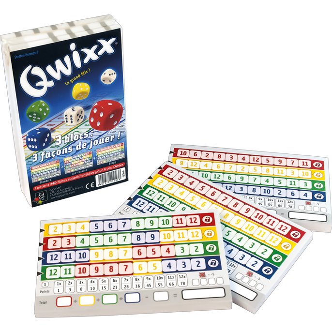 Qwixx : Carnets de Score