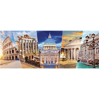 Puzzle : 1000 pièces - Les Monuments de Rome