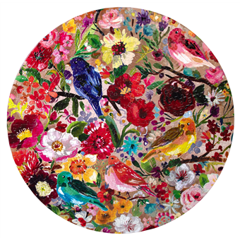 Puzzle : 500 pièces Rond - Birds & Blossoms