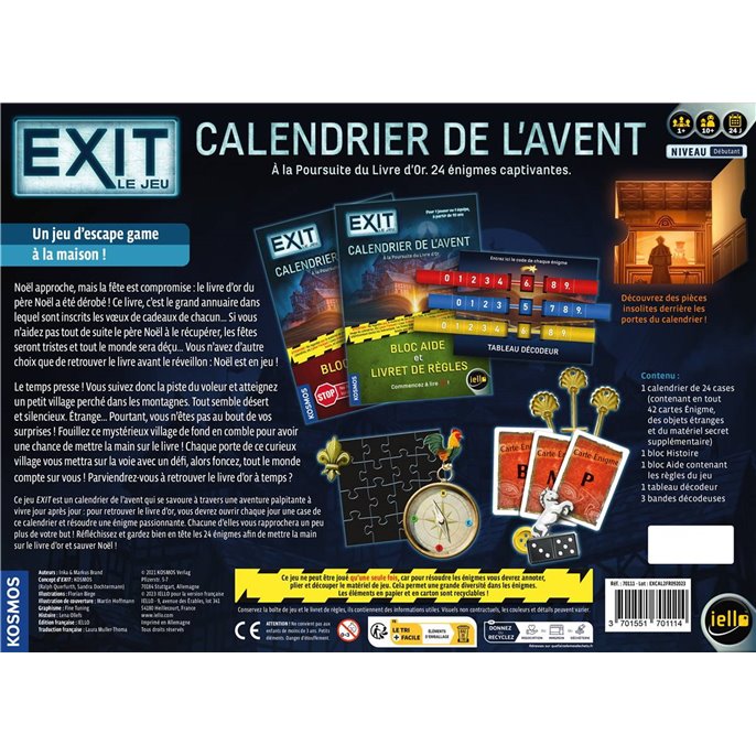 Exit : Calendrier de l'Avent - Le Livre d'Or