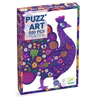 Puzzle : 500 pièces - Paon