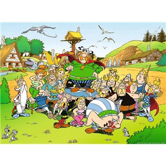 Puzzle 500 pièces : Astérix au village