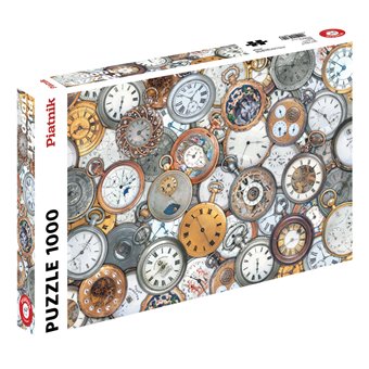 Puzzle : 1000 pièces - Montres de Poche - Boîte esquintée
