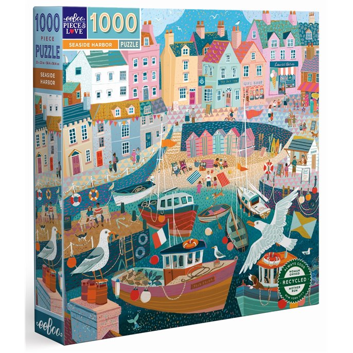 Acheter Puzzle : 1000 pièces - Seaside Harbor - Eeboo - Jeux de société -  Le Passe Temps