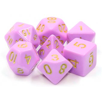 Set de dés de Jeu de Rôle : Cerise Gold