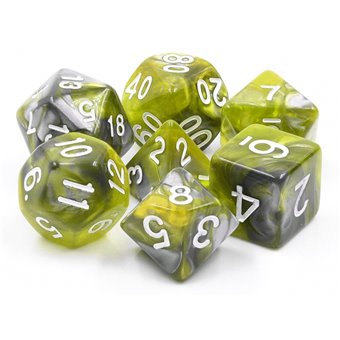 Set de dés de Jeu de Rôle : Green Flow