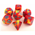 Set de dés de Jeu de Rôle : Rouge & Jaune