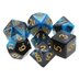 Set de dés de Jeu de Rôle : Bleu & Noir