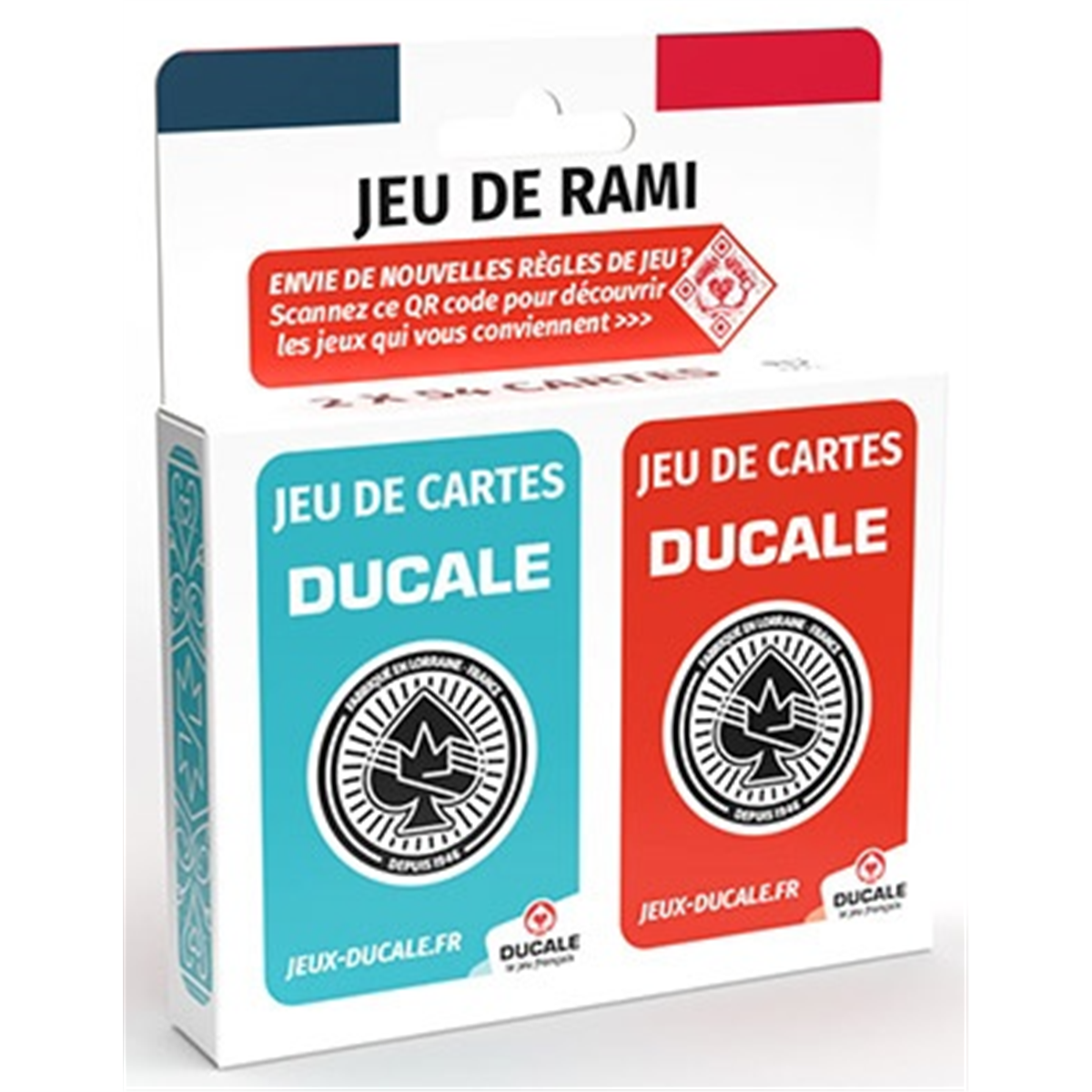 Acheter Rami : Coffret de 2x54 Cartes Ducale Classique - Ducale - Jeux de  société - Le Passe Temps