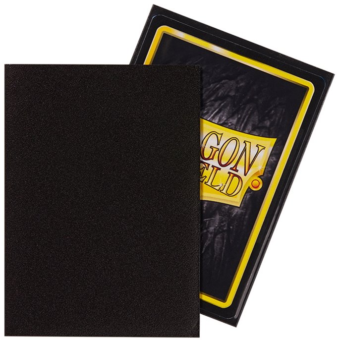 Protège-cartes : 63x88mm Matte Noir Dragon Shield - Lot de 100