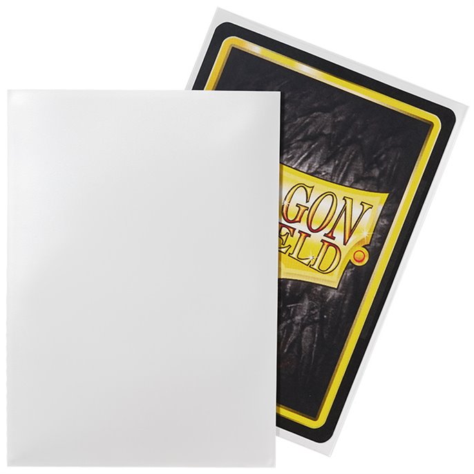 Protège-cartes : 63x88mm Classic Blanc Dragon Shield - Lot de 100