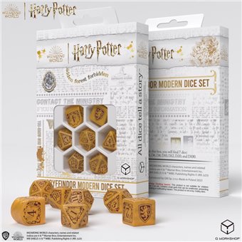 Set de dés modernes Harry Potter Gryffondor Or