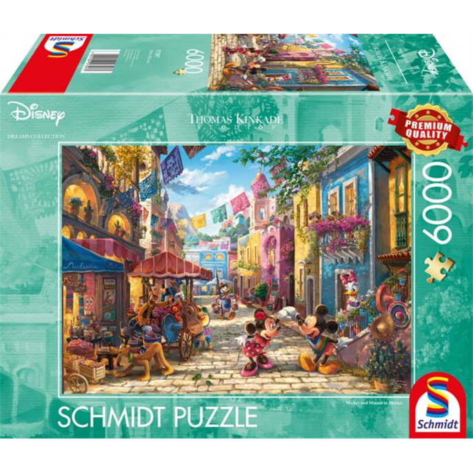 Puzzle : 6000 pièces - Mickey et Minnie à Mexico