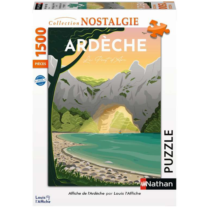 Puzzle : 1500 pièces - Affiche de l'Ardèche