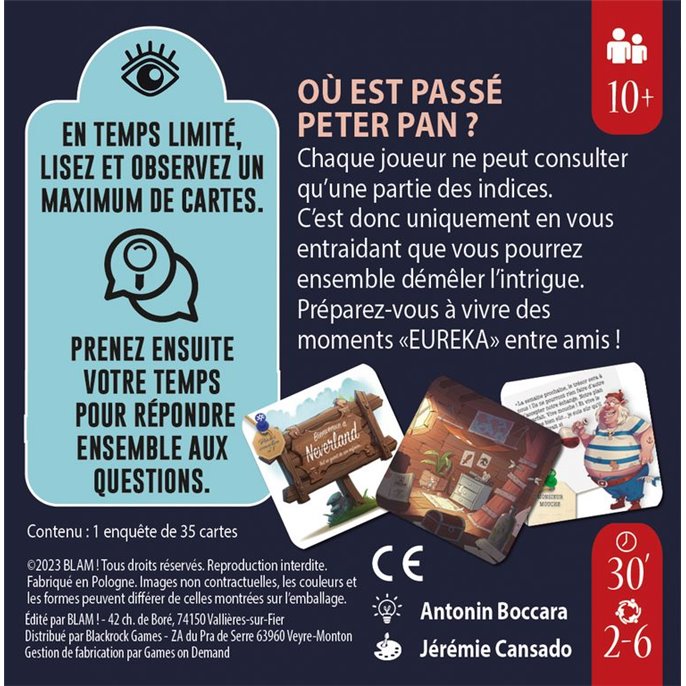 Enquêtes Express : Peter Pan