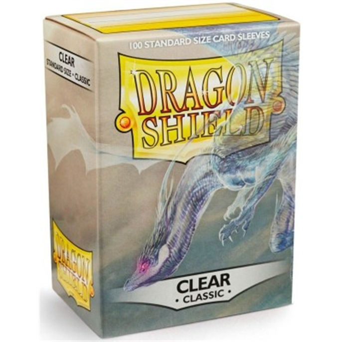 Protège-cartes : 63x88mm Clear Dragon Shield - Lot de 100