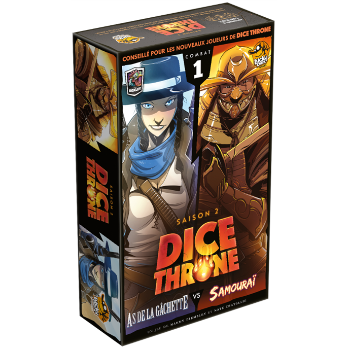 Dice Throne : As de la Gâchette VS Samouraï