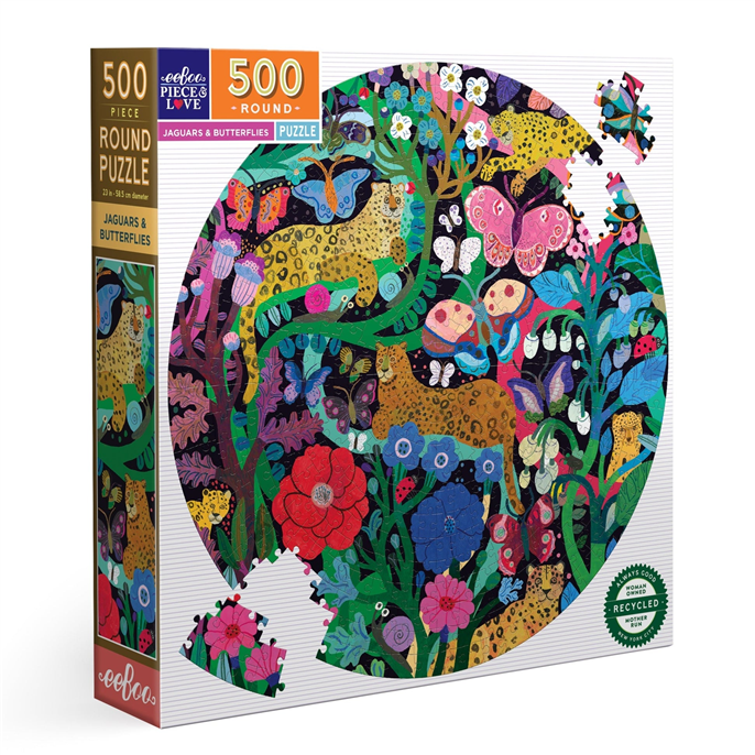 Puzzle : 1000 pièces - Jaguars  et  Butterfly