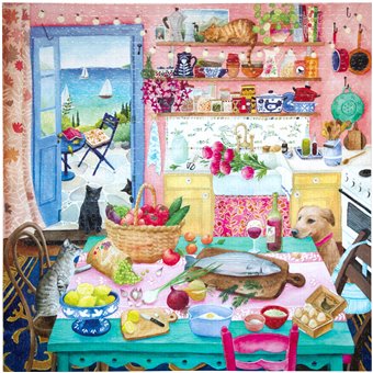 Puzzle : 1000 pièces - Pink Kitchen