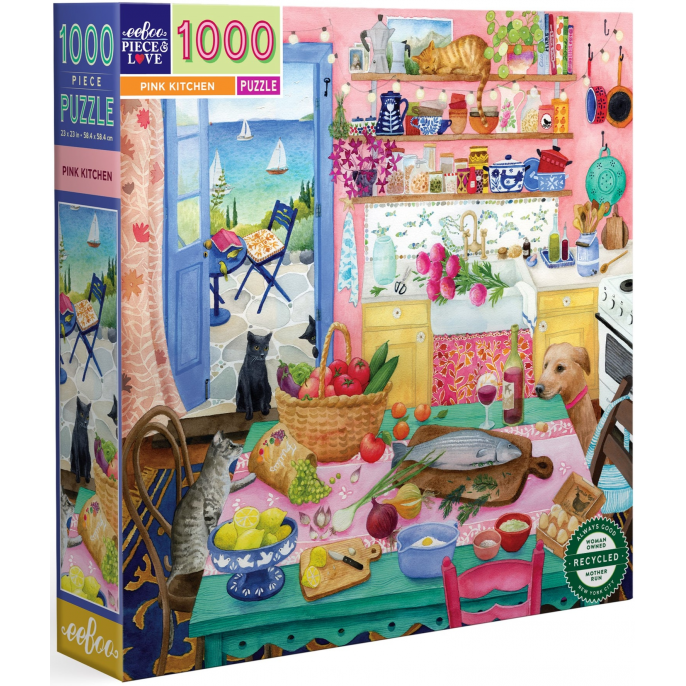 Puzzle : 1000 pièces - Pink Kitchen