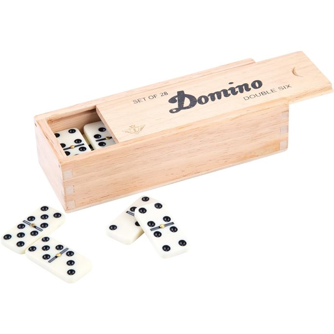Domino : Double 6 - Boite en bois