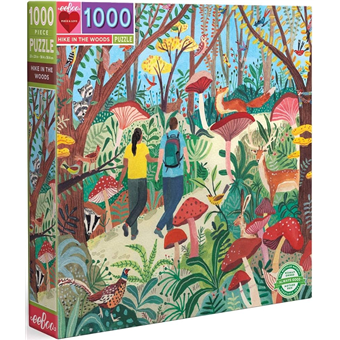 Puzzle Hike in the Woods 1000 pièces - Boîte esquintée