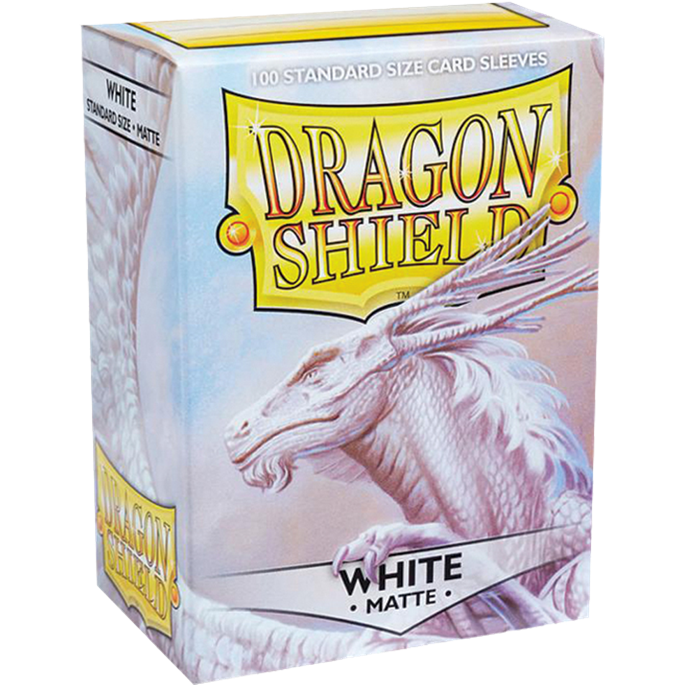 Protège-cartes : 63x88mm Matte Blanc Dragon Shield - Lot de 100