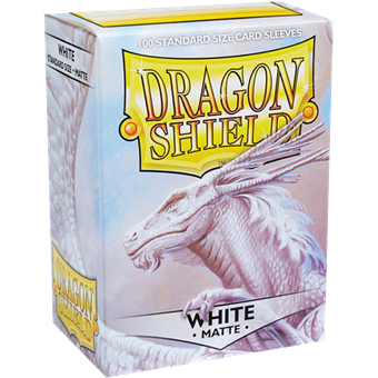 Protège-cartes : 63x88mm Matte Blanc Dragon Shield - Lot de 100