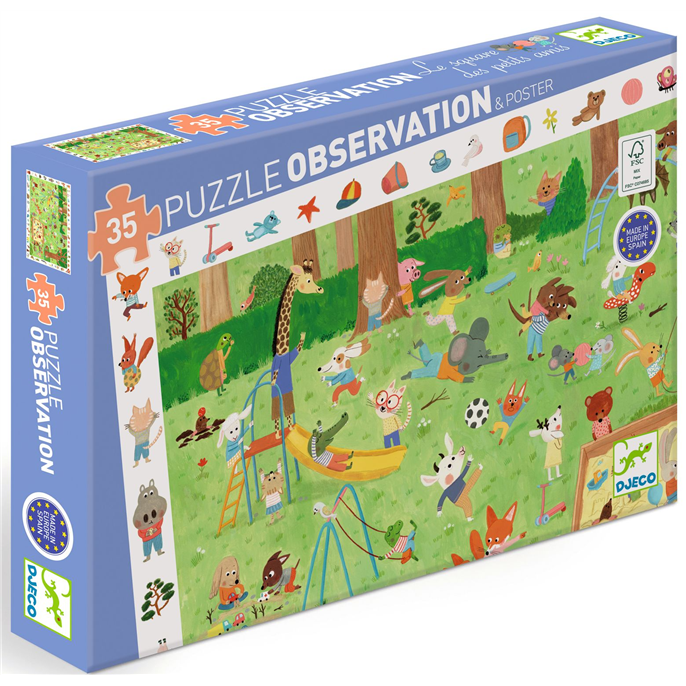 Puzzle : 35 pièces - Le square des petits amis