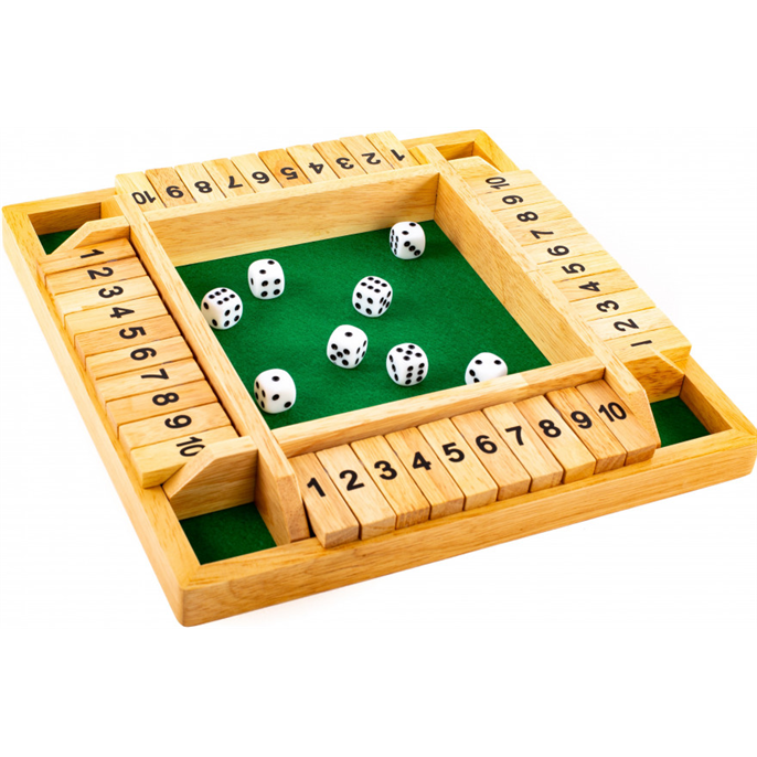 Shut The Box 10 : 4 joueurs