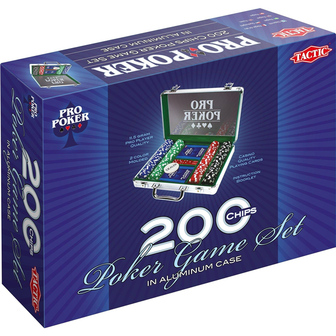 Malette de Poker : 200 jetons de 11,5g Tactic