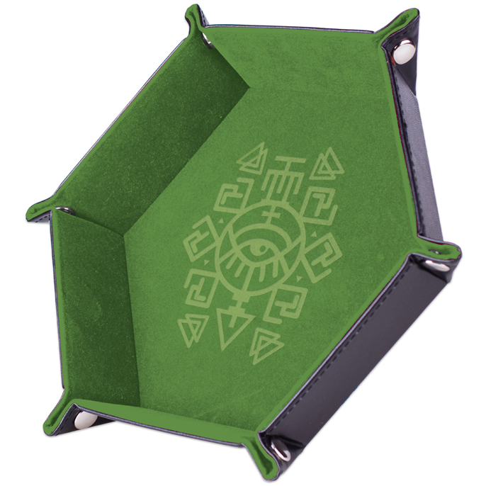 Piste de dés : 19cm - Nahui Ollin - Cuir et velours