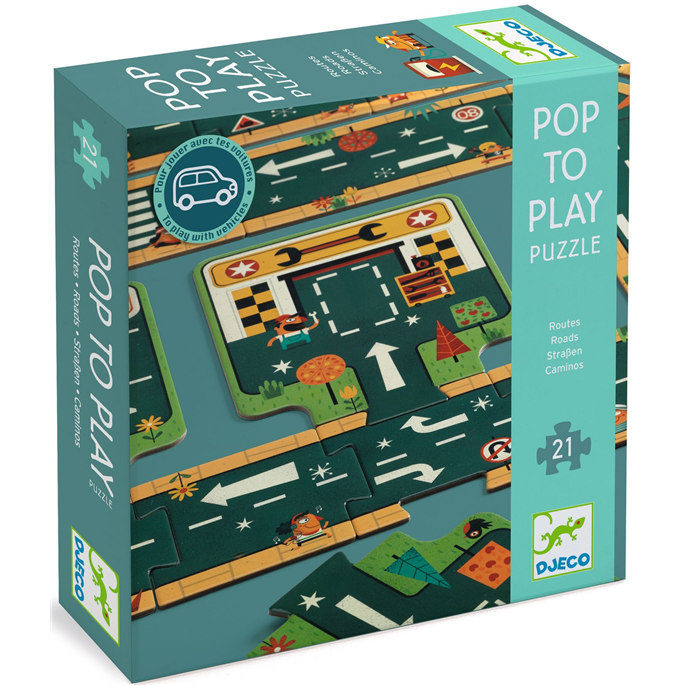 Puzzle Géant : 21 pièces - Routes