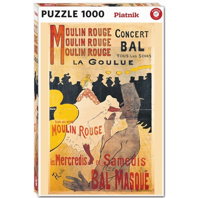 Puzzle : 1000 pièces - Toulouse-Lautrec - La Goulue
