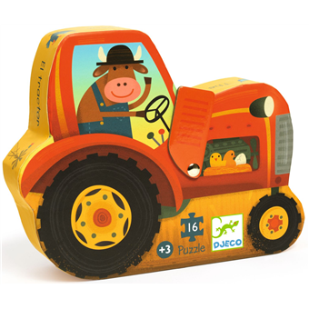 Puzzle : 16 pièces - Tracteur