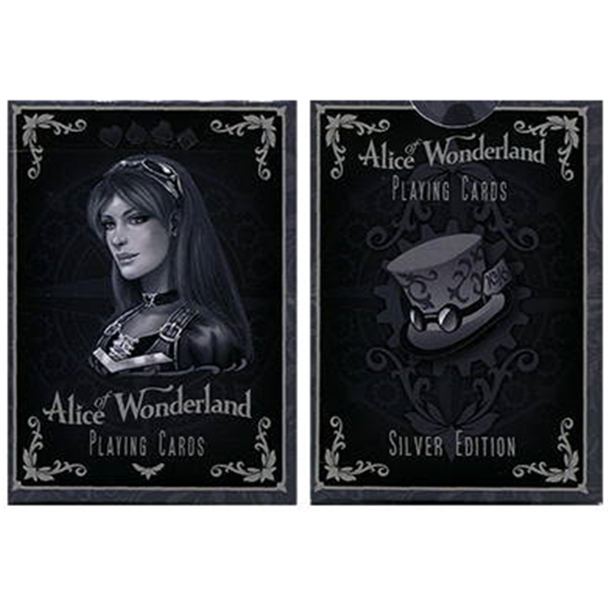 54 Cartes Bicycle : Alice of Wonderland : Argent