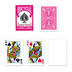 54 Cartes Bicycle : rose fuchia