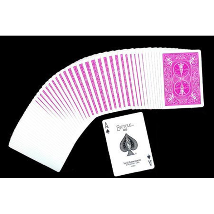 54 Cartes Bicycle : rose fuchia