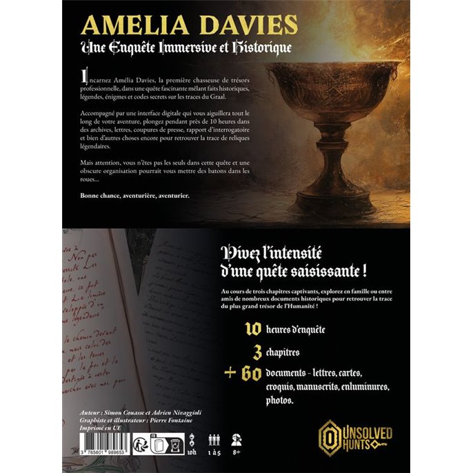 Amelia Davies : La Quête du Graal