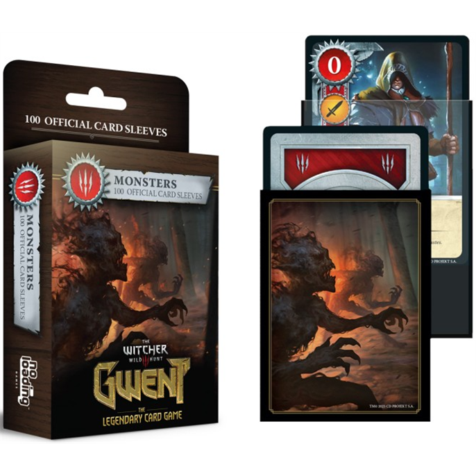 Gwent : Protège-cartes - Faction Monstres - Lot de 100