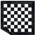 Échecs : Tapis néoprène Noir & Blanc