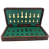 Échecs : Coffret en bois pliant 28cm - Pièces magnétiques