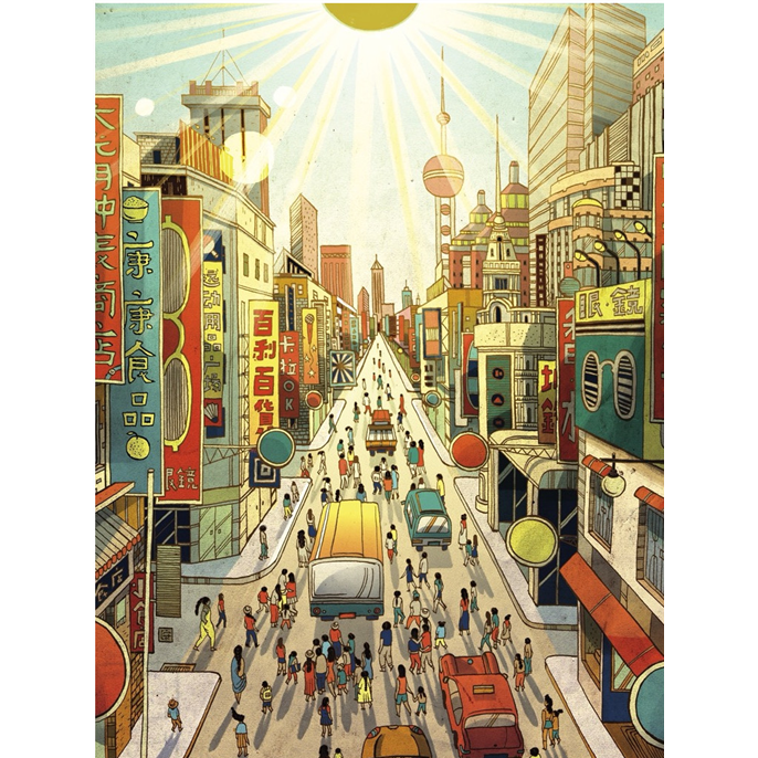 Puzzle : 1000 pièces - Victor Ngai - City Prayer