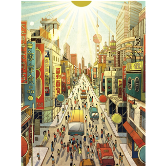 Puzzle : 1000 pièces - Victor Ngai - City Prayer