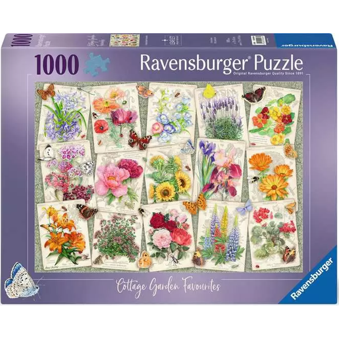 Puzzle : 1000 pièces - Affiches de fleurs de jardin
